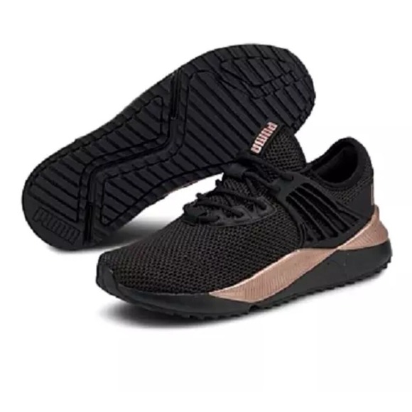 Puma Shoes - PUMA Women`s PACER FUTURE LUX (Med) Black/Rose Running Shoes Size 11 (1) 8.5 (2)
